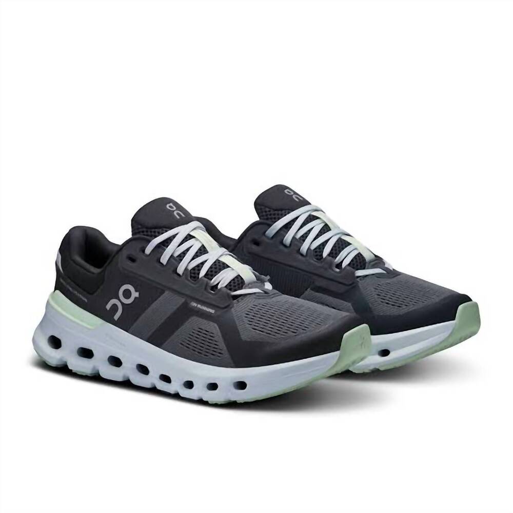 NEW ON RUNNING women's cloudrunner 2 wide shoes in shadow/lima